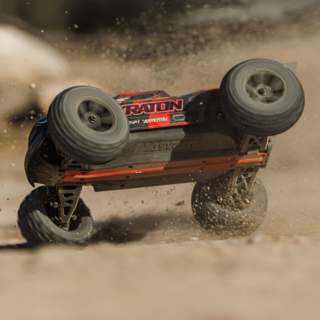 Arrma Mini Kraton 4X4 3S DSC 1/16 - Monster Truck RC Brushless - Rouge et noir ARA2508T1