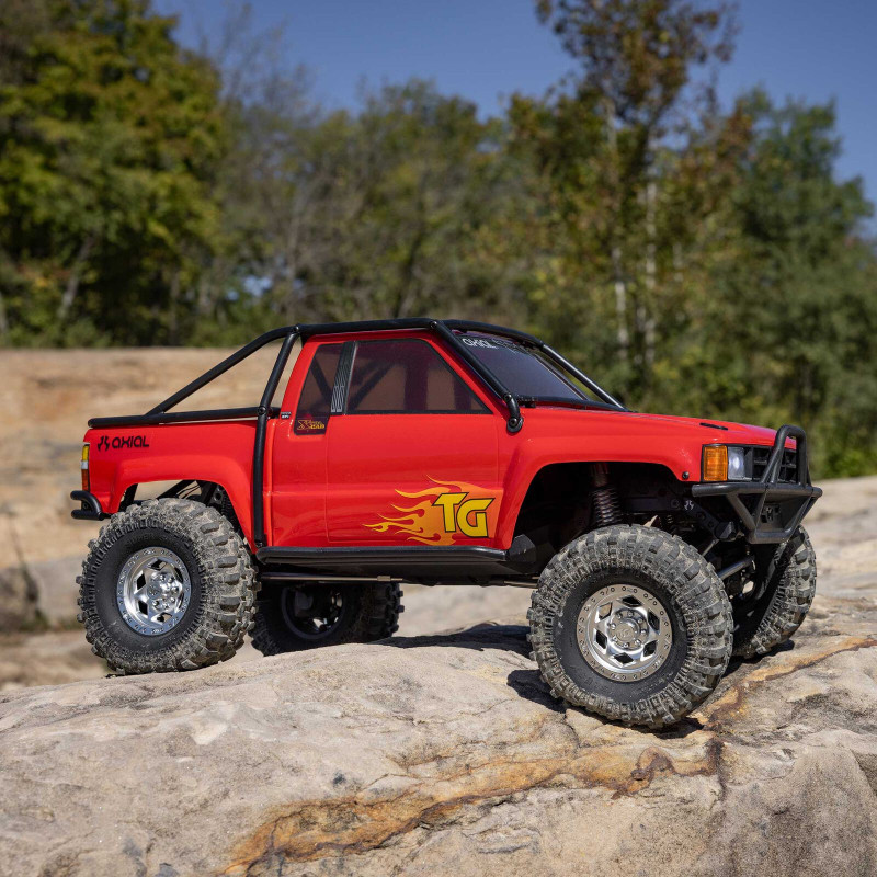 AXIAL SCX24 Chevrolet C10 1967 4WD 1/24 - Micro Crawler RTR (Pack Complet) - Rouge - AXI-2062T2