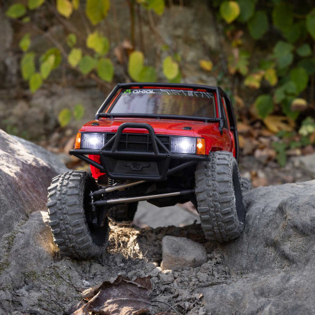 AXIAL SCX24 Chevrolet C10 1967 4WD 1/24 - Micro Crawler RTR (Pack Complet) - Rouge - AXI-2062T2