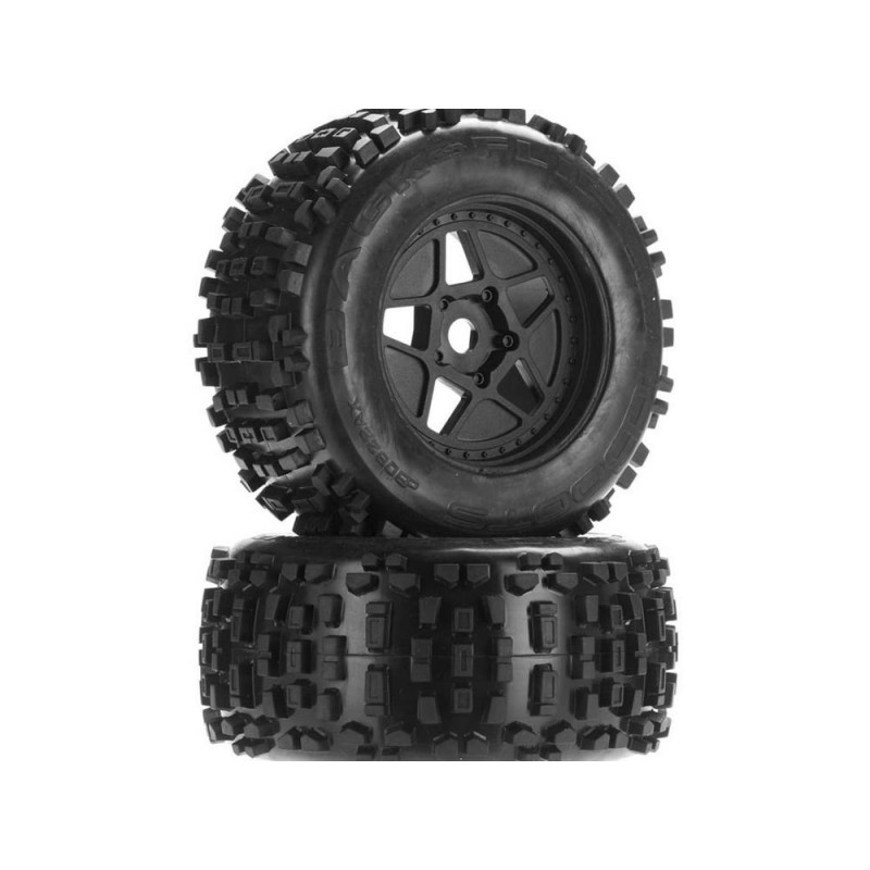 Ricambi per auto RC - ARRMA AR510092 dBoots Backflip MT 6S Tire Wheel Set - FLASH RC