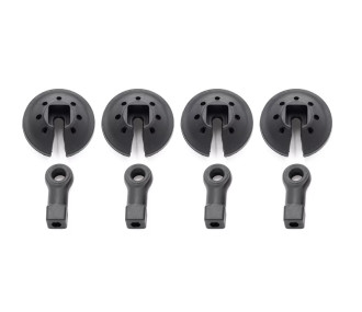 Chape et maintien de ressorts amortisseurs 1/8ème HTR 16mm