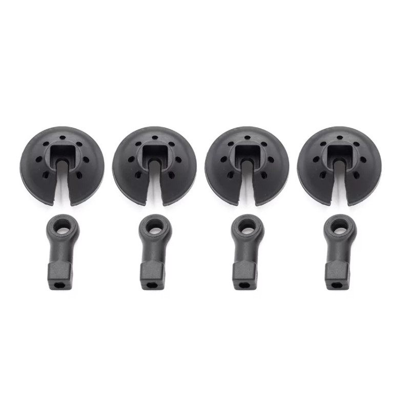 Chape et maintien de ressorts amortisseurs 1/8ème HTR 16mm