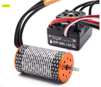 COMBO BRUSHLESS 1/8 130Amp WP + Moteur 4P 4274 2050KV