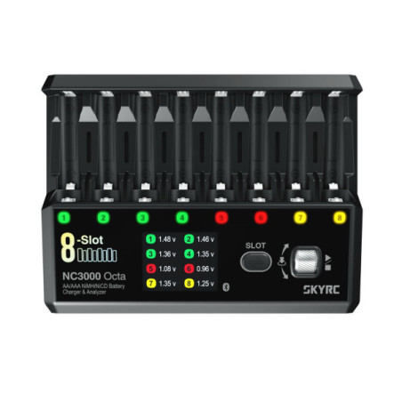 Chargeur et analyseur de piles NC3000 Octa AA/AAA NiMH/NiCD SkyRc