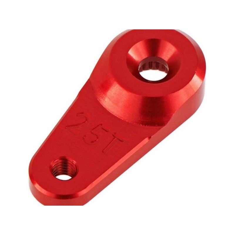 Ricambi per auto RC - ARRMA AR340102 Servo Horn Metal 25T Aluminum Red - FLASH RC
