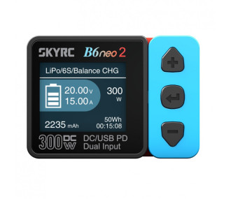 B6 Neo 2 SMART charger (300W) SkyRc

(The text you provided is already largely in English, except for the word "chargeur" if it was meant to be "chargeur" in French. If you meant "chargeur," the full translation would be:)

B6 Neo 2 SMART charger (300W) S 2