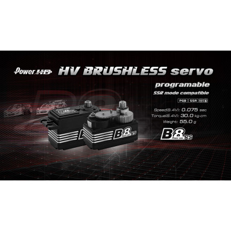 Servo B8RS Low Pr Brushless MG SSR Prog (30kg/0.075s) Power HD