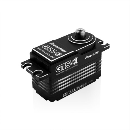 Servo GTS3 Low Profile Brushless Boitier Alu HV (30kg/0.05s) Power HD