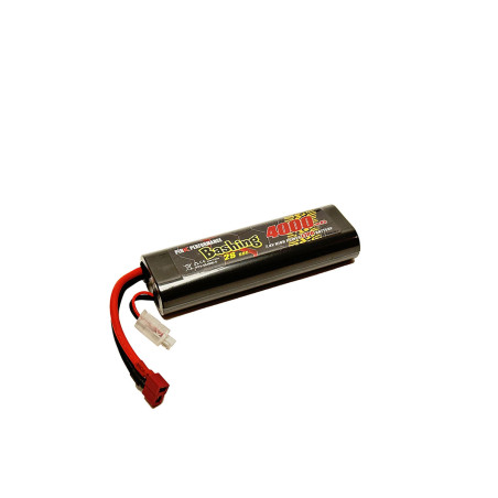 Lipo Pink Bashing 2S 7.4V-4000-50C (Deans) 139x47x25mm 240g