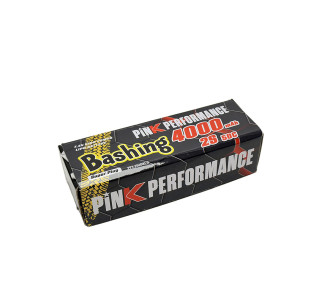 Lipo Pink Bashing 2S 7.4V-4000-50C (Deans) 139x47x25mm 240g 2