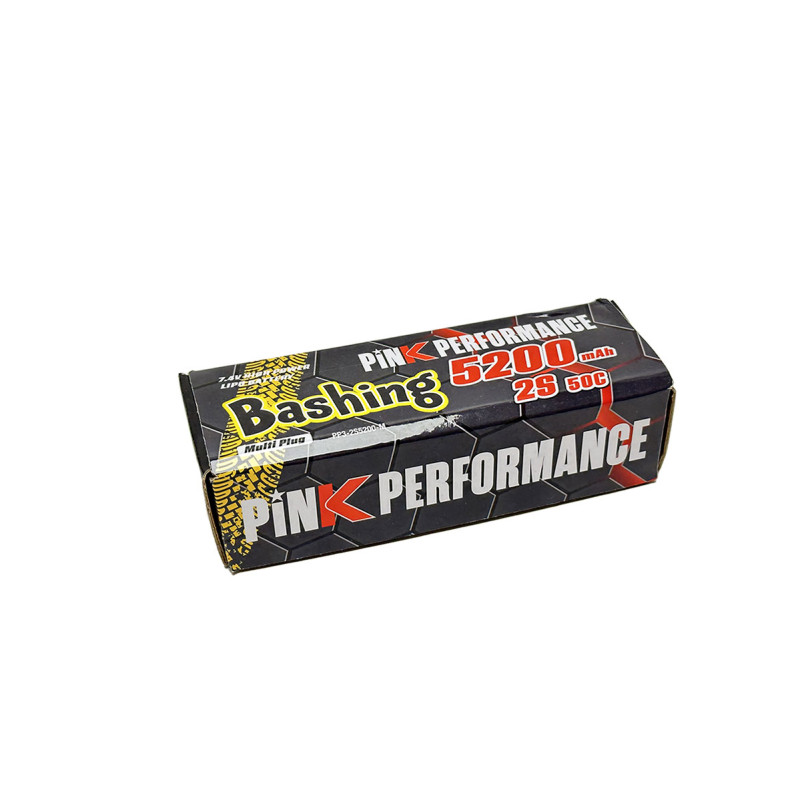 Lipo Pink Bashing 2S 7.4V-5200-50C (Multi) 139x47x25mm 310g