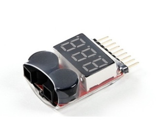 Sensore di tensione - Allarme Buzzer per batteria scarica da 1 a 6S - FLASHRC