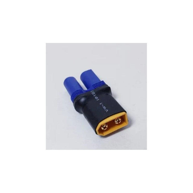 Kurzer Adapter EC5 Buchse auf XT60 Stecker - FLASHRC