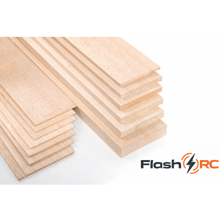 Planche balsa Eco 60/10 (ep.6mm) FLASH RC