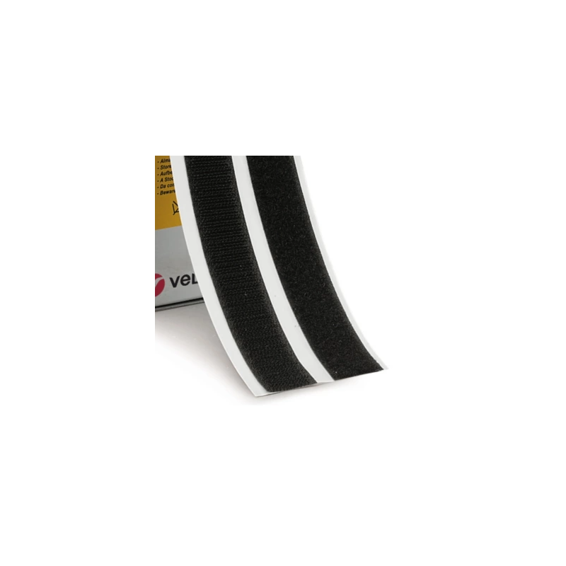 Velcro - Klettband schwarz selbstklebend 20 x 500mm - FLASH RC