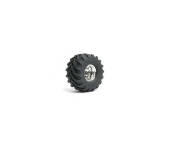 PNEU monte colle MUD+JANTE CHROME WHEELIE