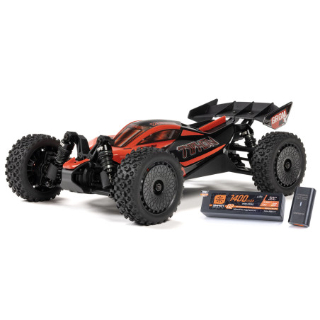 1/14 TYPHON GROM 223S DSC 4X4 RTR Buggy Brushless, rosso (con batteria e caricabatterie)