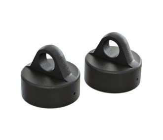 RC Car Parts - ARRMA AR330491 Shock Cap Aluminum Black 6S (2) - FLASH RC