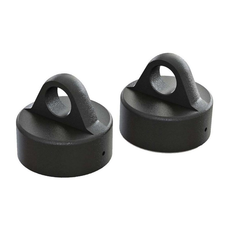 Piezas de repuesto para coches RC - ARRMA AR330491 Shock Cap Aluminio Negro 6S (2) - FLASH RC