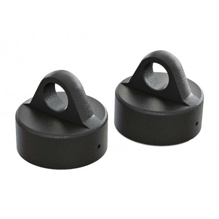 Ersatzteile RC-Cars - ARRMA AR330491 Shock Cap Aluminum Black 6S (2) - FLASH RC