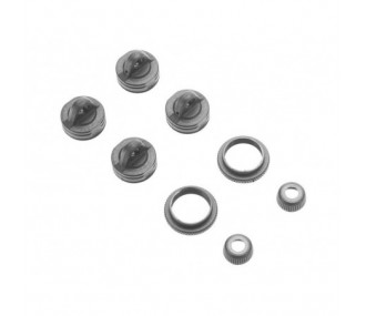 ARRMA AR330337 Shock Cap Set Nero (2) - FLASH RC