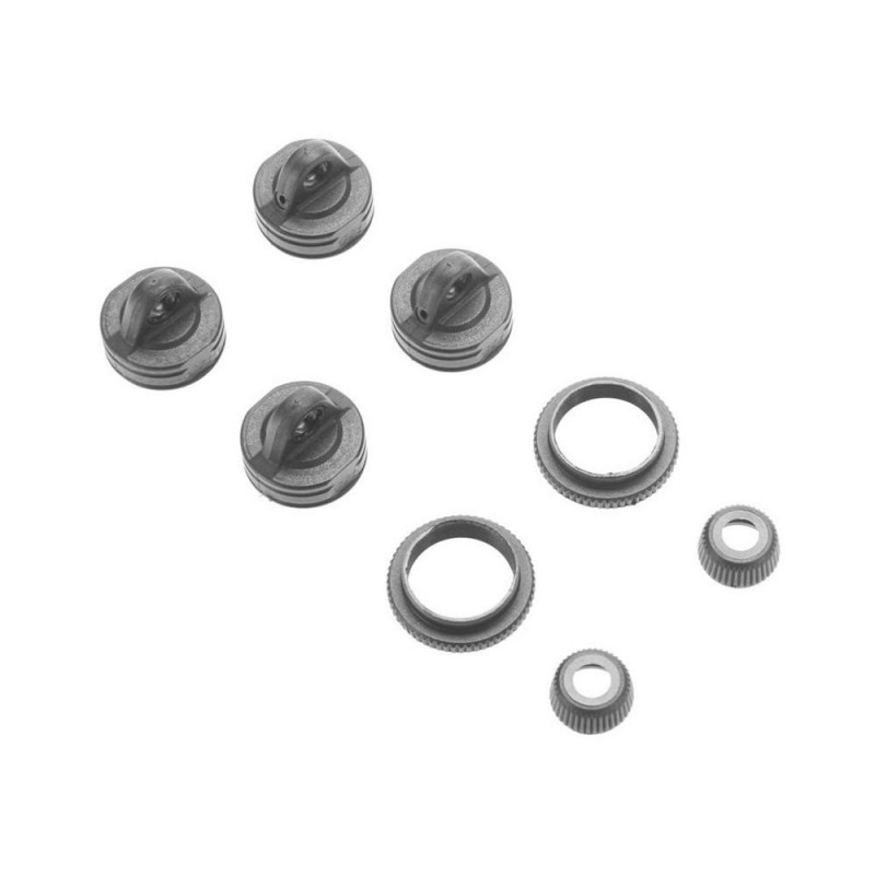 Recambios para coches RC - ARRMA AR330337 Juego de Tapones de Amortiguador Nero (2) - FLASH RC