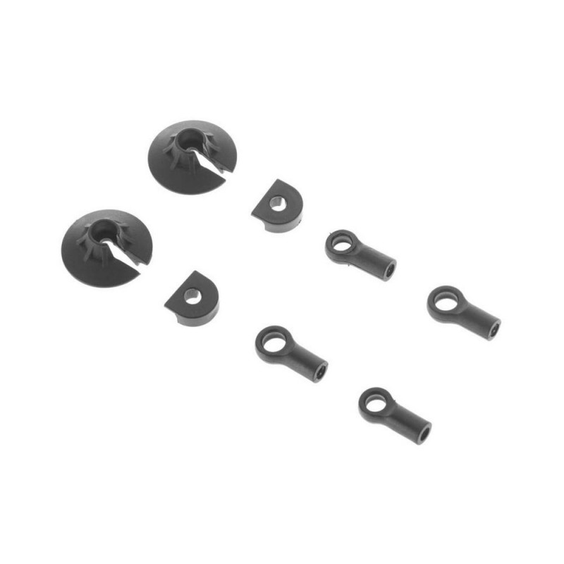 Recambios para coches RC - ARRMA AR330338 Juego de rótulas de amortiguador Nero (2) - FLASH RC