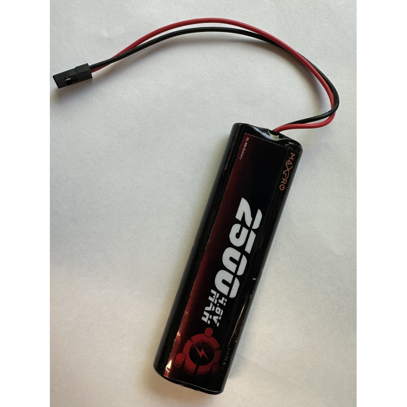 Batterie NiMh 4.8V 2500 mAh prise JR MaxPro