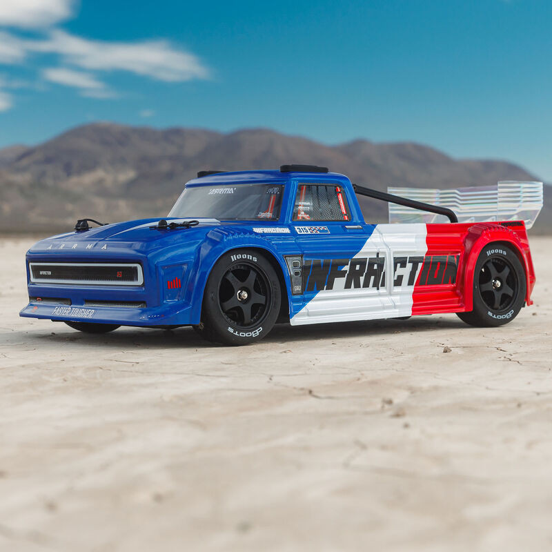 1/8 INFRAZIONE 223S DSC 4X4 RTR Brushless All-Road Street Bash Truck, Blu/Rosso