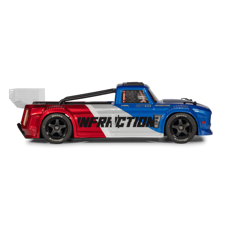 1/8 INFRAZIONE 223S DSC 4X4 RTR Brushless All-Road Street Bash Truck, Blu/Rosso