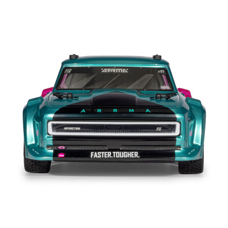 1/8 INFRACTION 223S DSC 4X4 RTR Brushless All-Road Street Bash Truck, Teal/Pink

In Italian:
1/8 INFRACTION 223S DSC 4X4 RTR Brushless All-Road Street Bash Truck, Turchese/Rosa