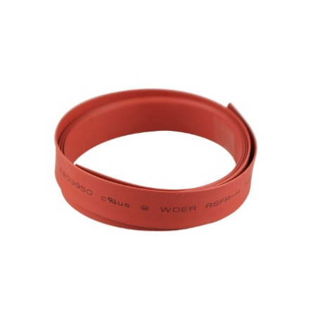 Gaine thermorétractable Ø10mm par 1m rouge