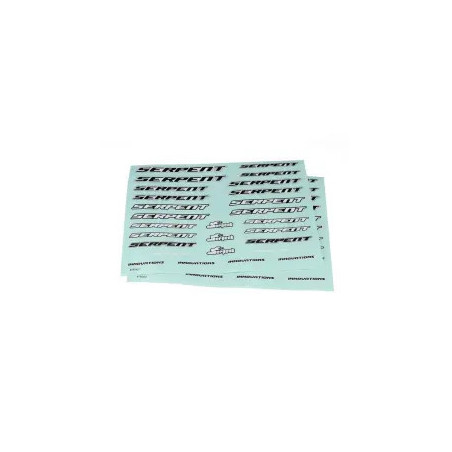 Serpent planche autocollant Serpent medium black-white (2) (SER190401) 