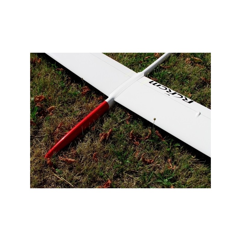 Planeurs RC - Jarvis Full Carbone env.2.55m blanc & rouge RCRCM - FLASH RC