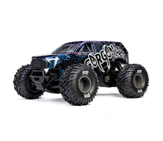 ARRMA 1/10 GORGON 223S 2WD RTR Brushless Monster Truck, Blue/Black 2