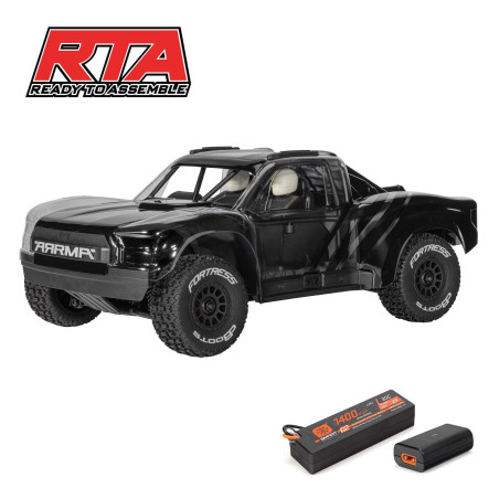 ARRMA 1/16 MOJAVE GROM 4X4 RTA ( a assemblé )  KIT Brushed Desert Truck (Battery & Charger Included), Clear/Black