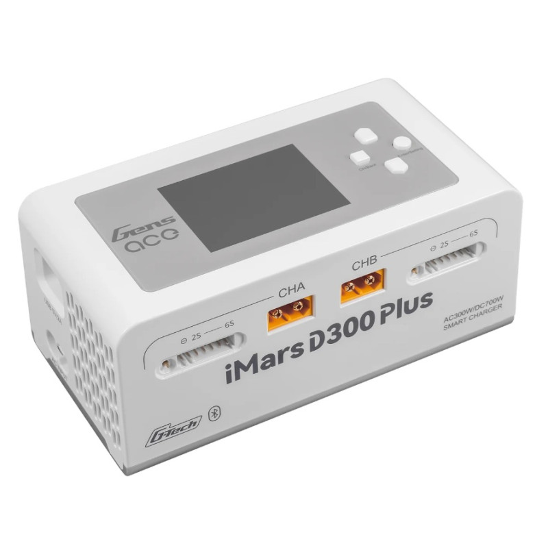 Battery charger Gens Ace iMars D300 G-Tech Channel AC/DC 300W/700W RC-EU Black