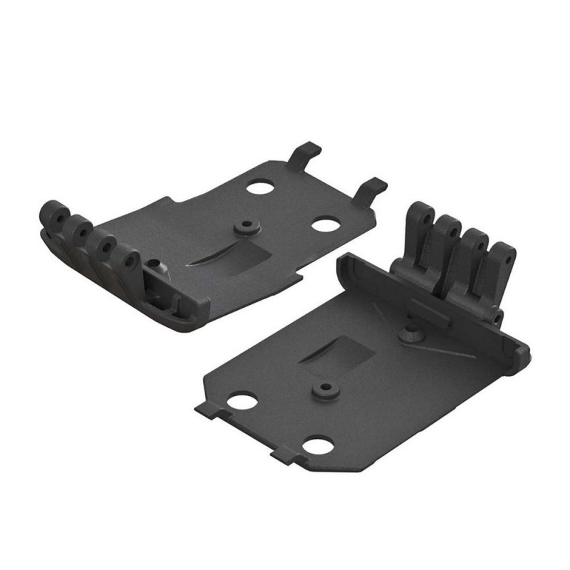 Piezas coche RC - ARRMA AR320401 F/R Skidplate Inferior (2) 4x4 Granito MEGA - FLASH RC