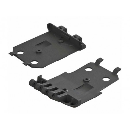 Piezas coche RC - ARRMA AR320419 F/R Skidplate Inferior (2) 4x4 Senton Mega - FLASH RC