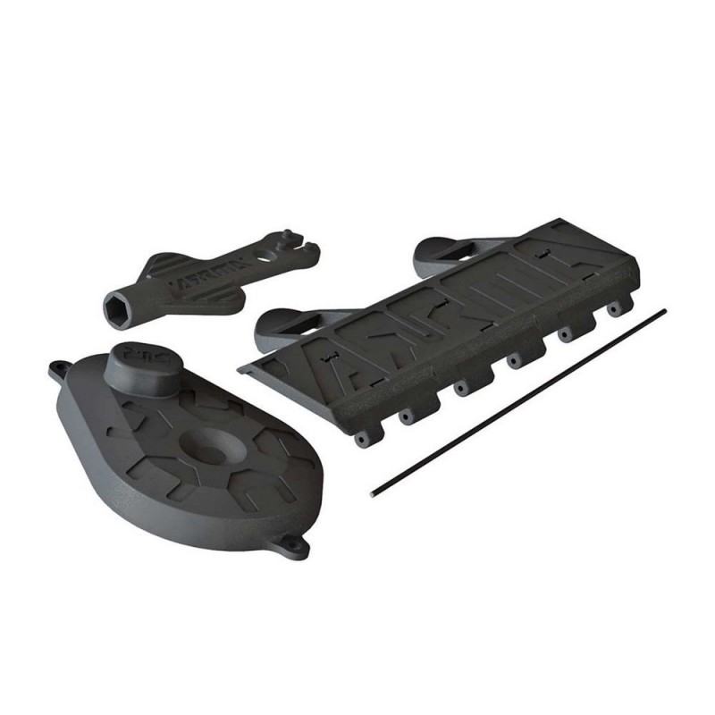 Ricambi per auto RC - ARRMA AR320448 Batteria Porta Ingranaggio CVR/Shock Tool VOLTAGE - FLASH RC