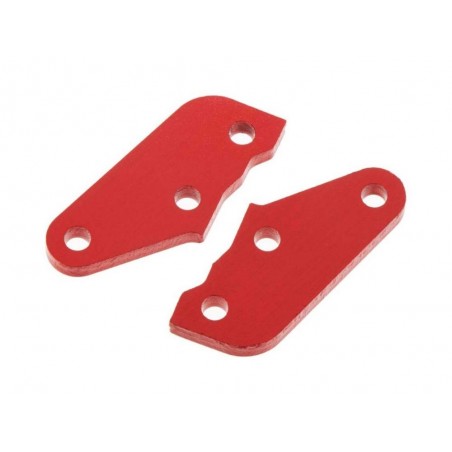 Piezas de repuesto para coches RC - ARRMA AR340072 Placa de dirección A Aluminio Rojo (2) - FLASH RC
