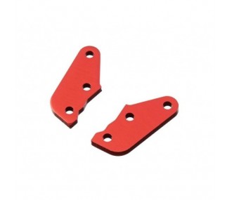 ARRMA AR340106 Steering Plate B Aluminum Red SENTON (2) - FLASH RC