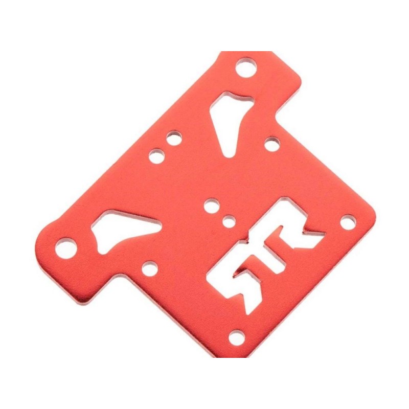 Piezas de repuesto para coches RC - ARRMA AR320195 Placa superior de aluminio Plata/Azul - FLASH RC