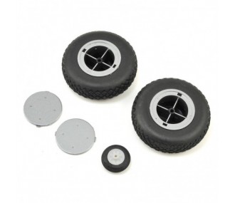 E-FLITE PT-17 1.1m - Set de roues - FLASH RC