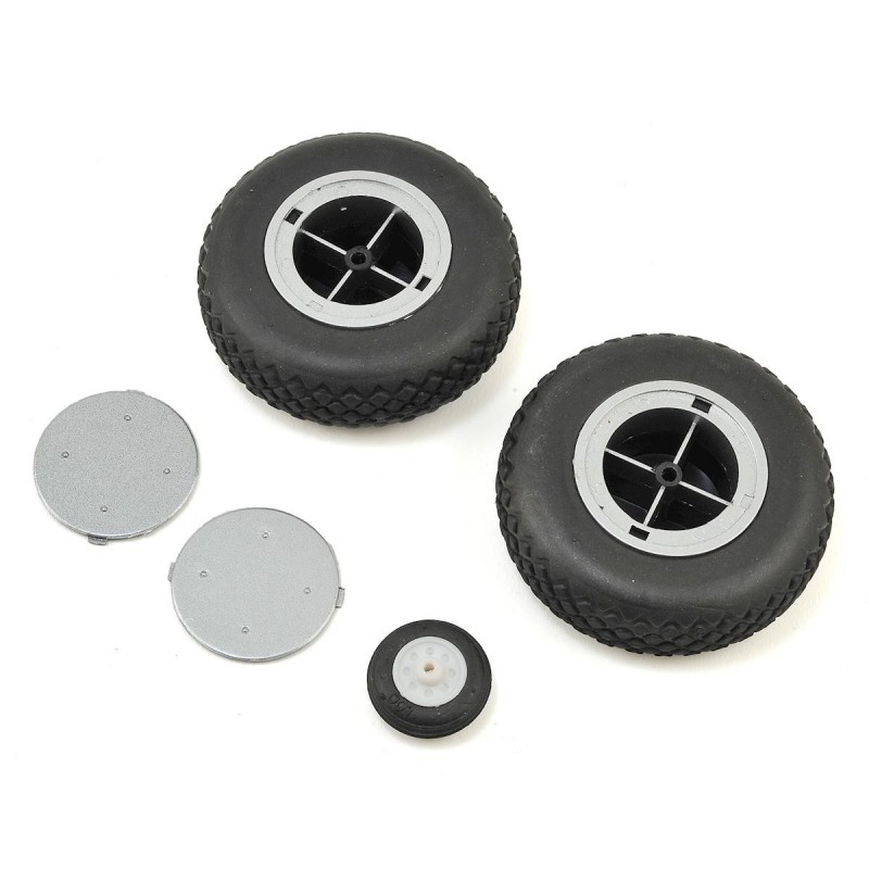 Kit carrello di atterraggio - E-FLITE PT-17 1.1m - Set di ruote - FLASH RC