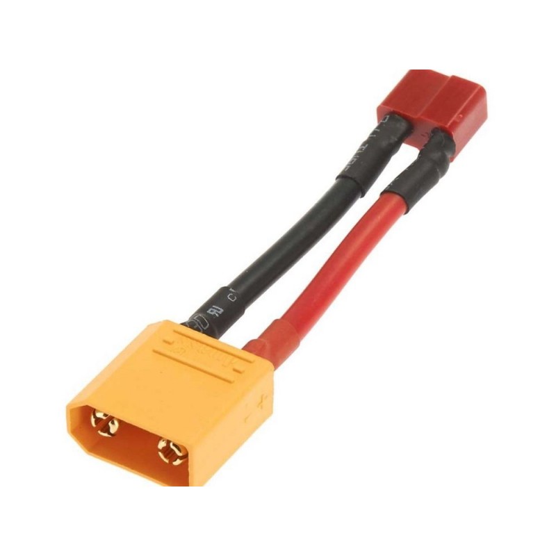 ARRMA AR390195 XT90 to T-Plug Charging Adapter Lead Nero - FLASH RC