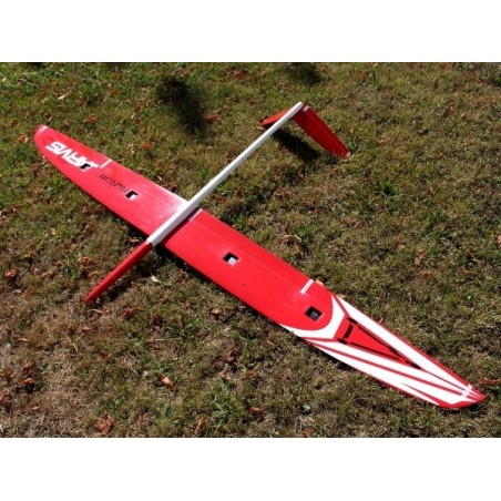 Alianti RC - Jarvis Full Carbon circa 2,55m bianco e rosso RCRCM - FLASH RC