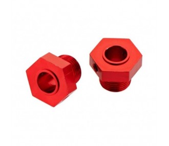 Piezas de repuesto para coches RC - ARRMA AR330359 Rueda Hex Aluminio Rojo Nero (2) - FLASH RC