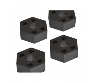 RC Car Parts - ARRMA AR310779 Rueda Composite Hex 14mm Set (4) 4x4 - FLASH RC