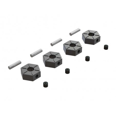 RC Car Parts - ARRMA AR310816 Rueda Hex Metal 12mm (4) - FLASH RC